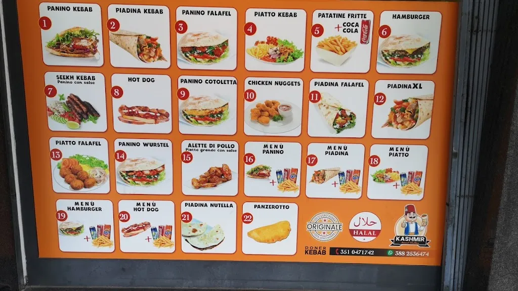 Menu_Kashmir Donner kebab_Castrovillari_image_2