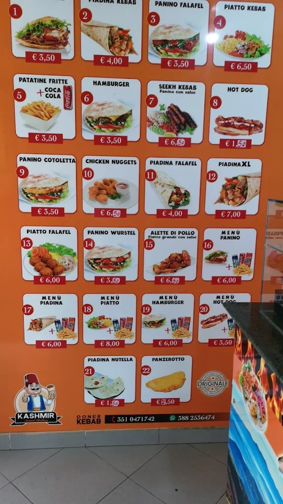 Menu_Kashmir Donner kebab_Castrovillari_image_3