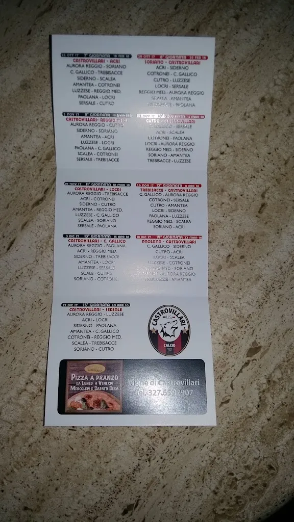 Menu_Bar - Pizzeria A' Barracca_Castrovillari_immagine_2