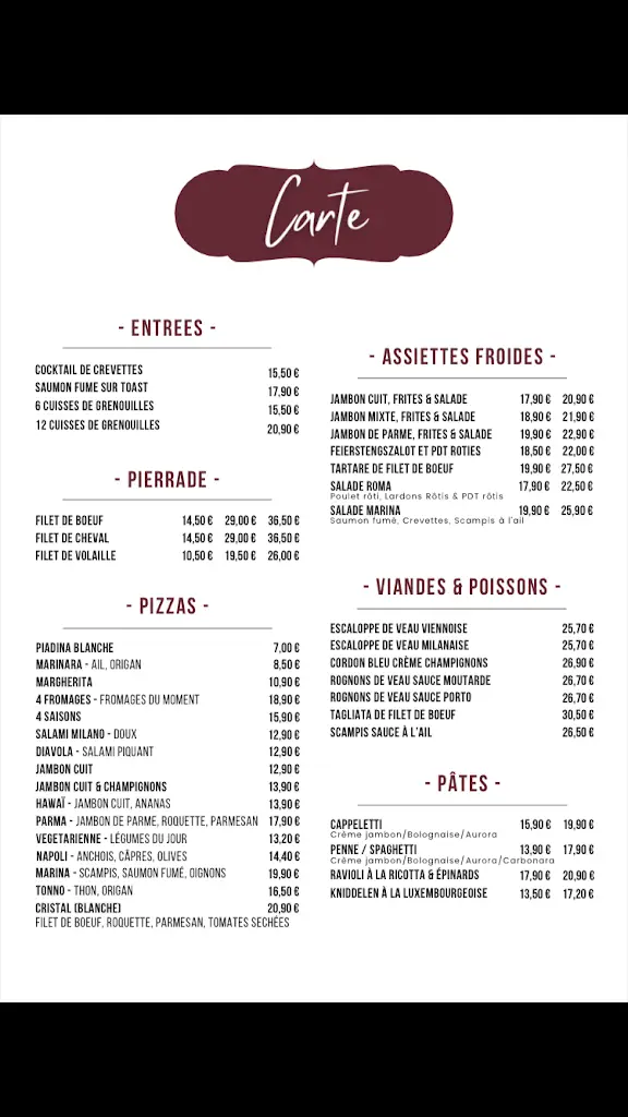 Menu_Restaurant Cristal & Vins_Soleuvre_image_1