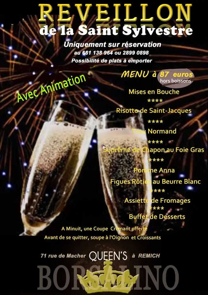 Menu_Restaurant le Queens Borsalino_Remich_image_1