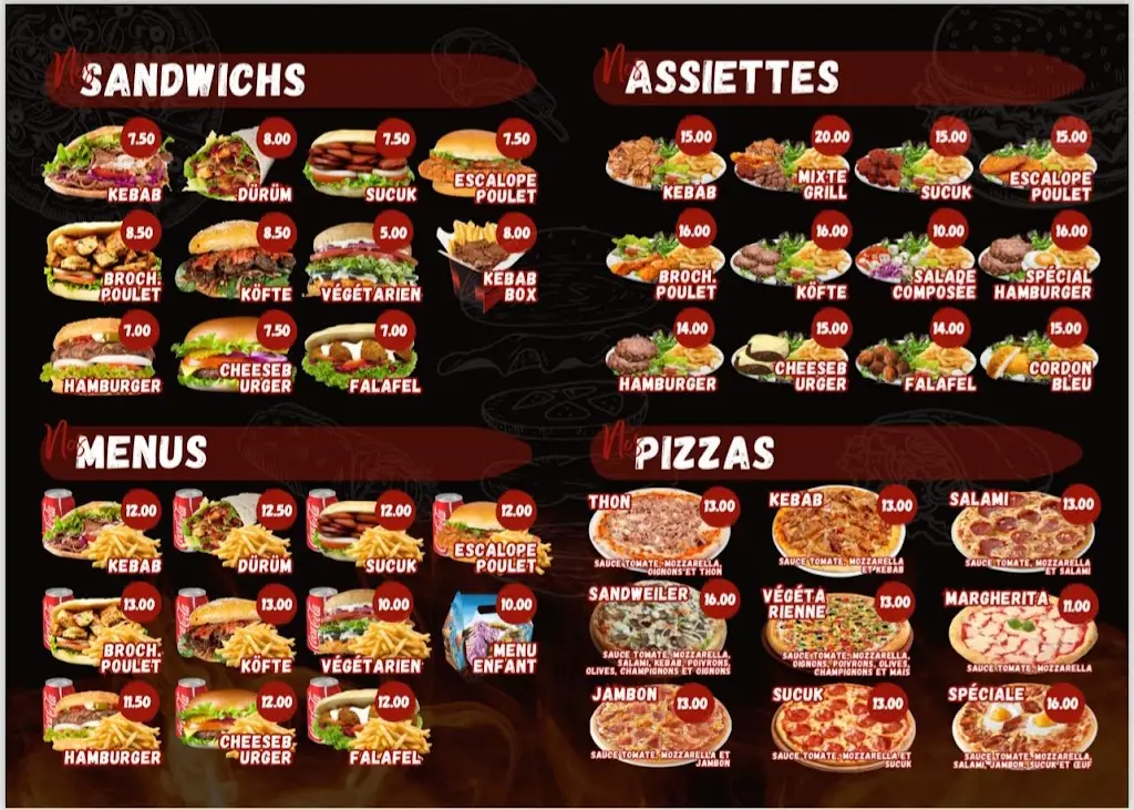 Menu_Sandweiler kebab pizza bar_Sandweiler_imagen_1