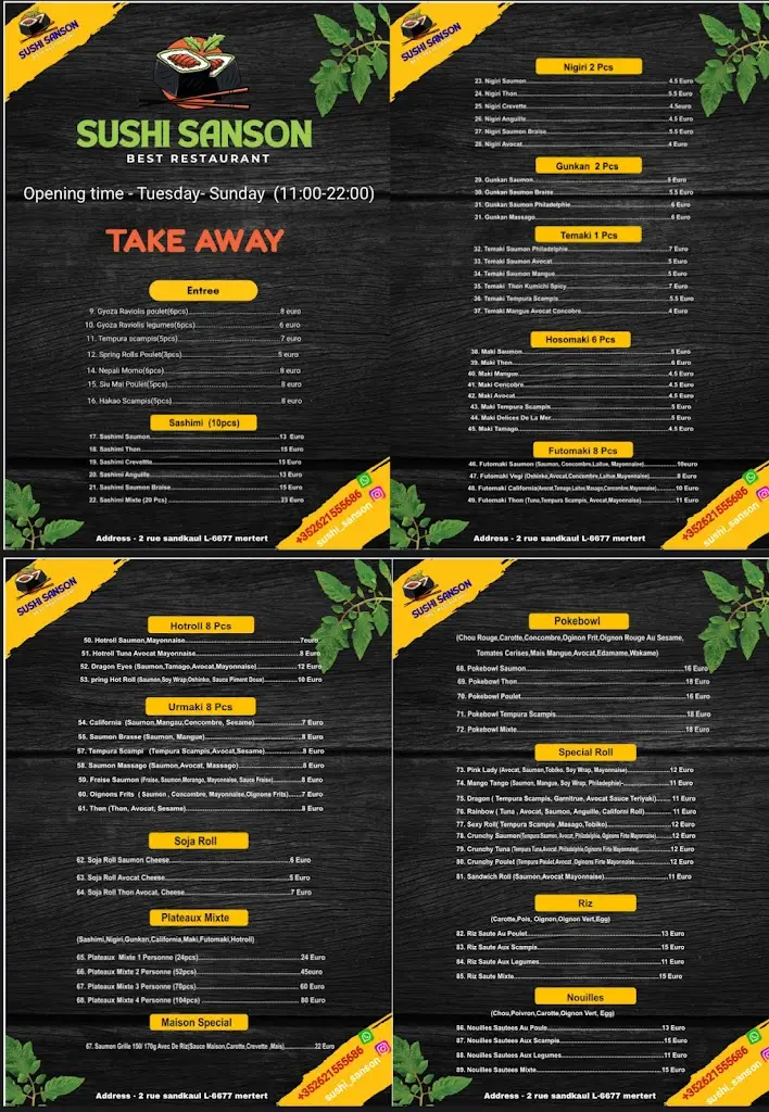 Menu_SUSHI SANSON_Wasserbillig_image_1