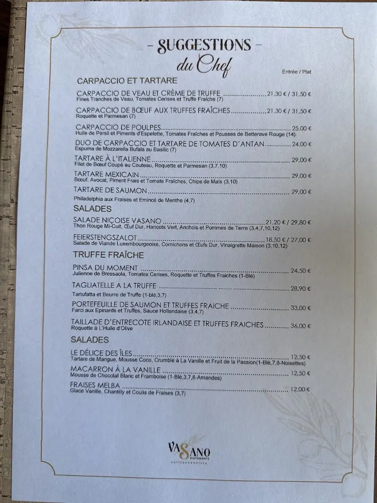 Menu_Va Sano - Ristorante - Junglinster_Junglinster_image_2