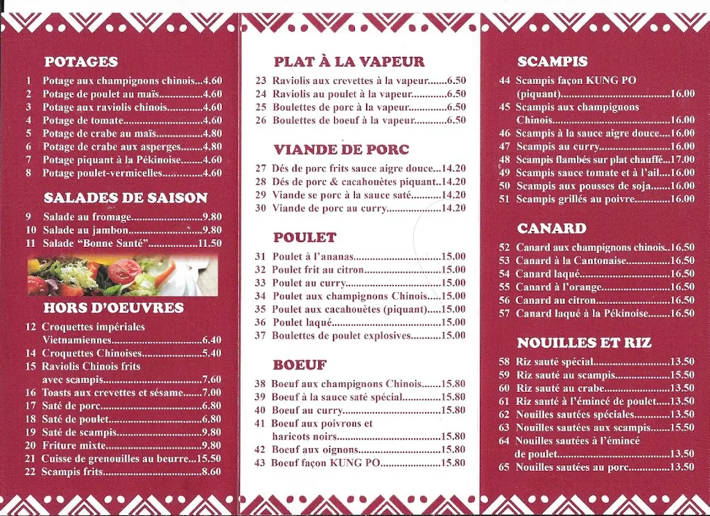 Menü_Restaurant Asiatique La Tour d'Or_Kayl_Bild_4