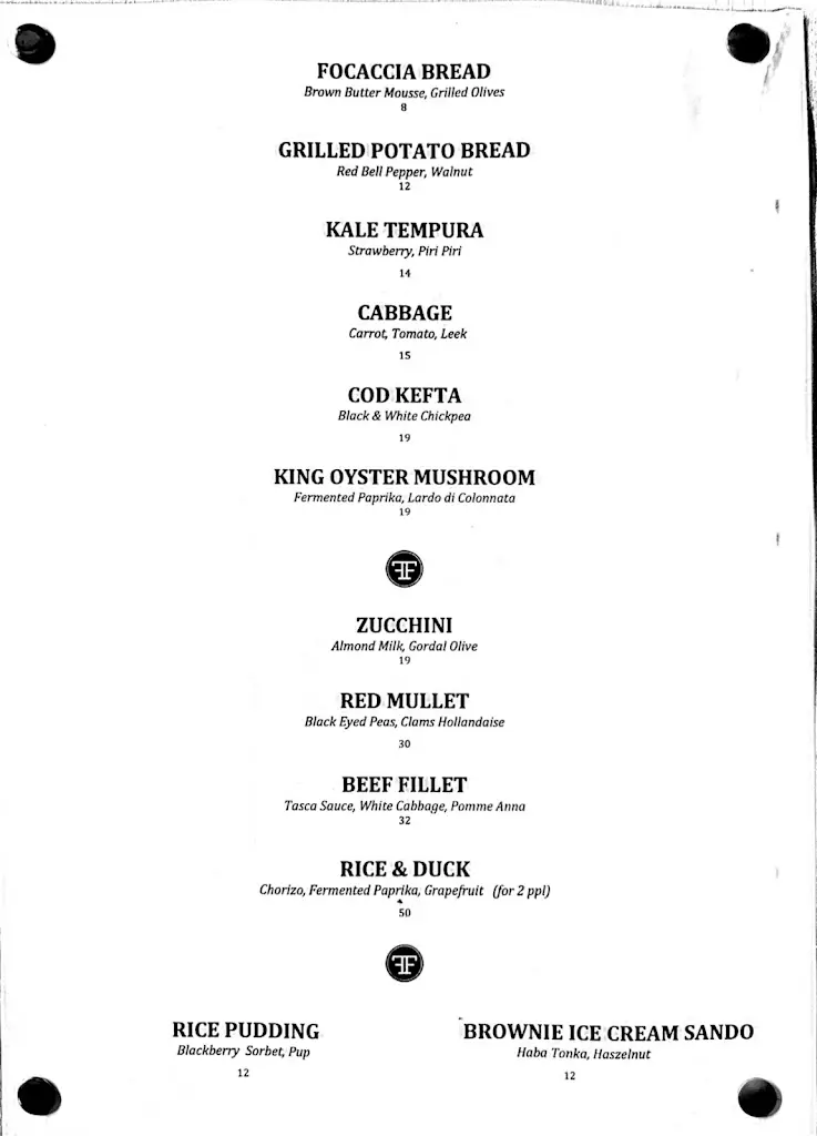 Menu_The First Floor_Itzig_image_1