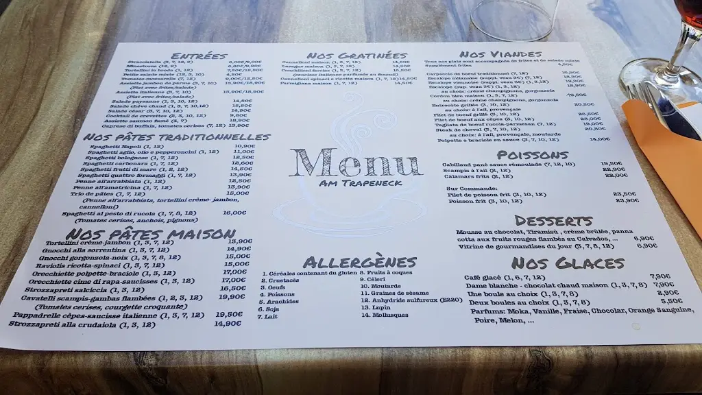 Menu_Café-Brasserie Pizzeria Am Trapeneck_Alzingen_image_1
