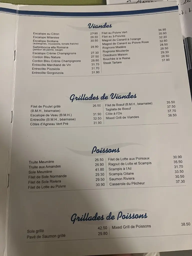 Menu_Restaurant La Riviera_Helmsange_image_1