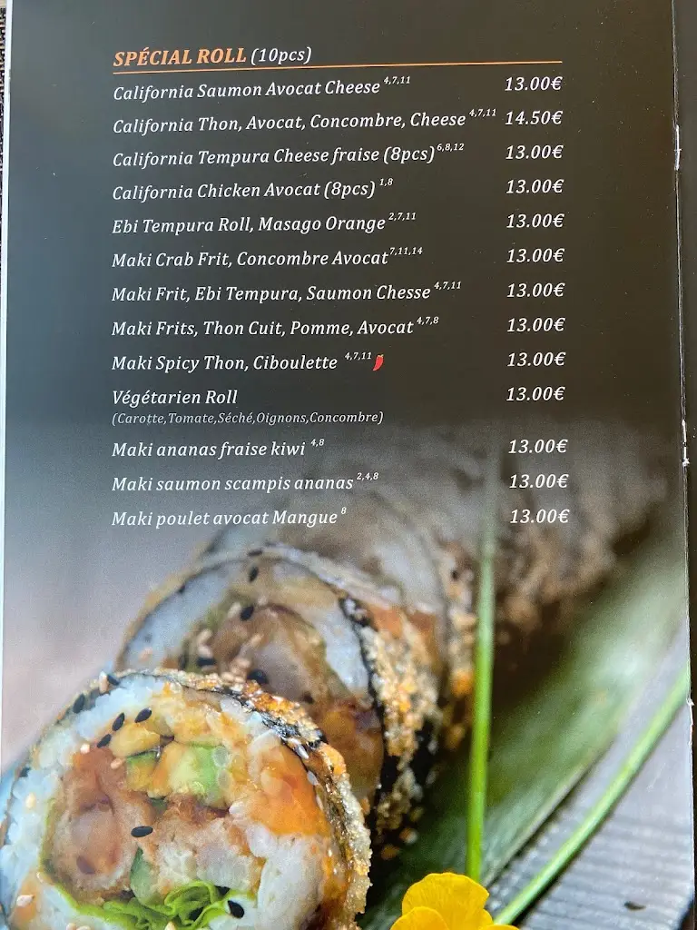 Menu_Ginza Cuisine Japonaise et Asiatique_Larochette_imagen_3