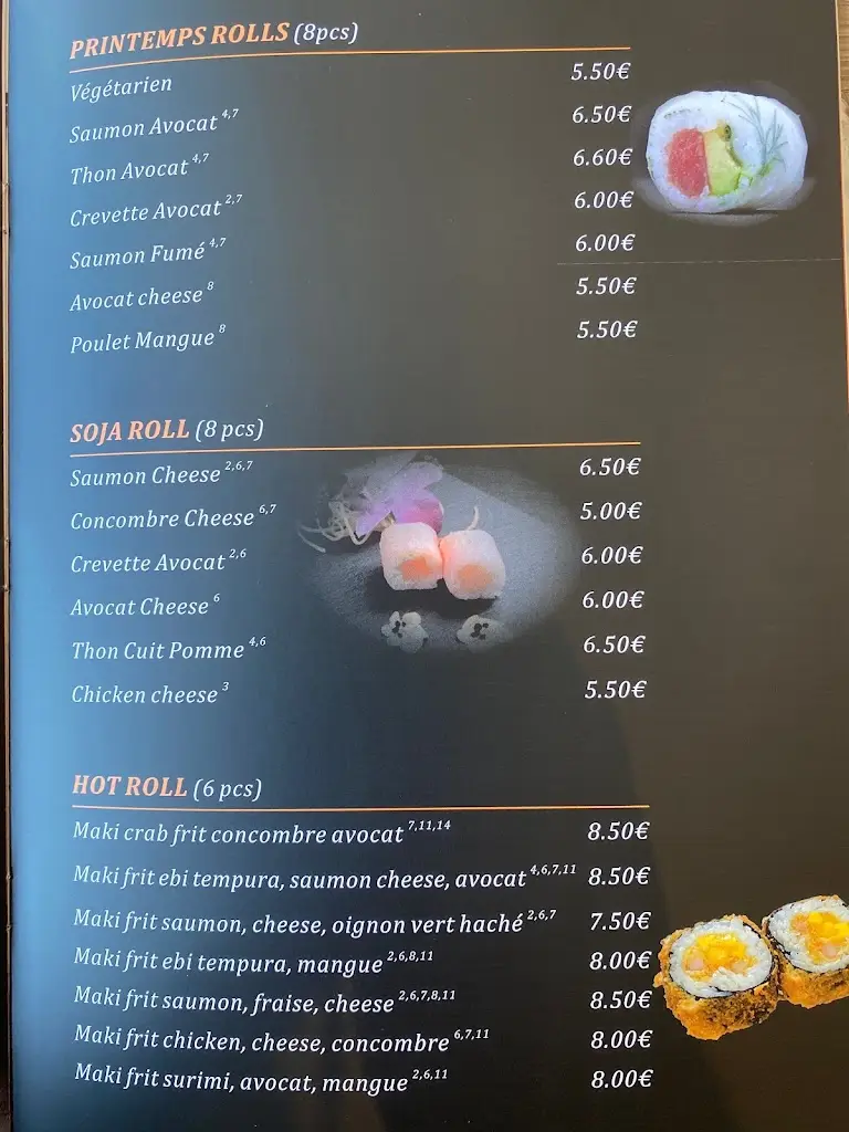 Menu_Ginza Cuisine Japonaise et Asiatique_Larochette_imagen_4