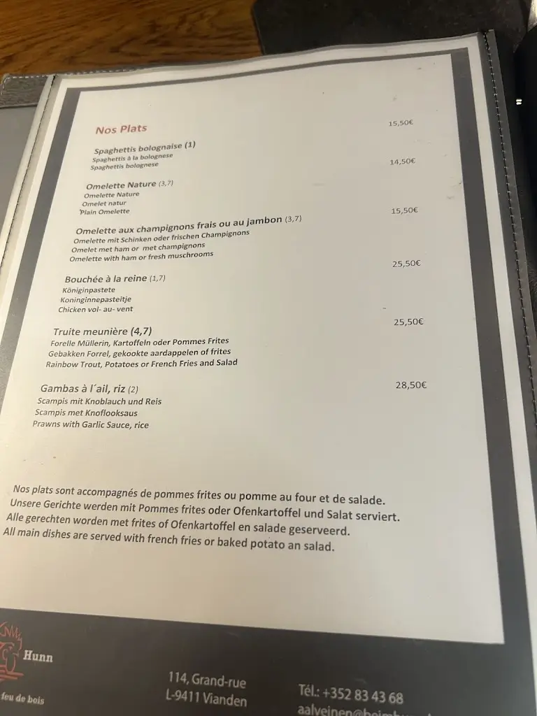 Menu_Auberge Aal Veinen Beim Hunn_Vianden_image_3