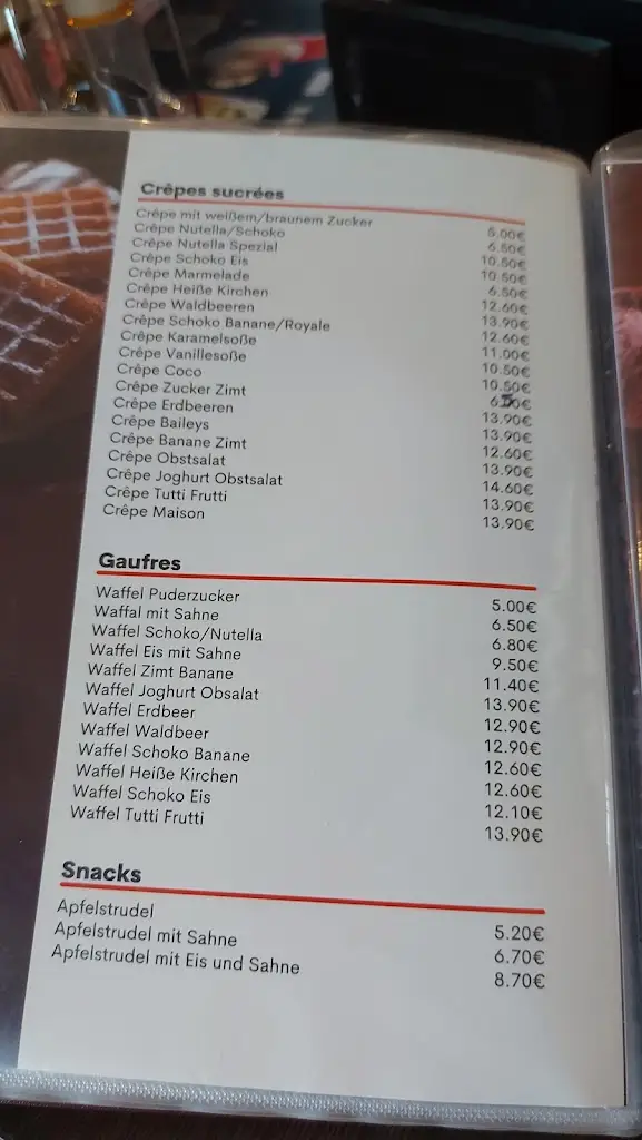 Menu_Brasserie des Arts_Vianden_imagen_2