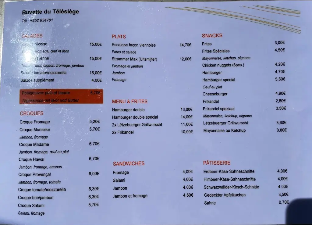 Menu_Buvette du télésiège_Vianden_imagen_4