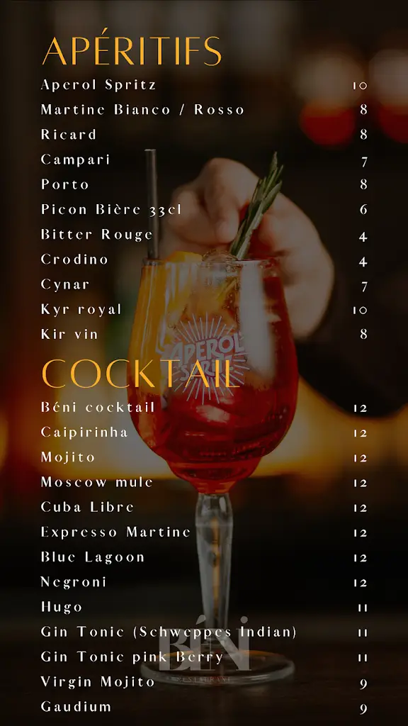 Menu_Restaurant Béni_Koerich_image_1