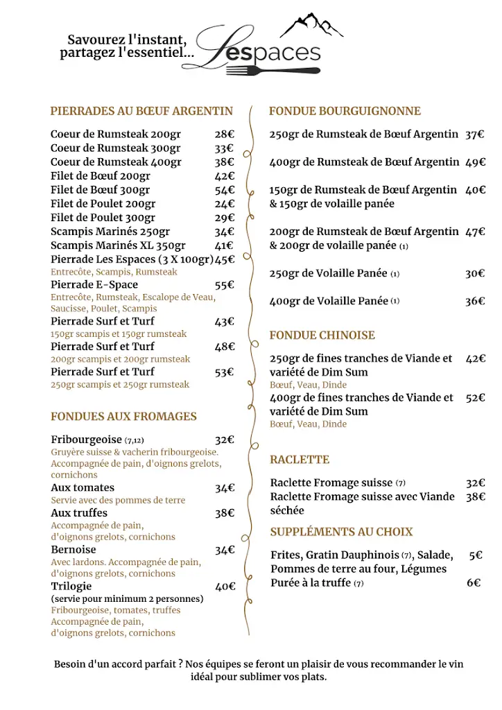 Menu_Restaurant Les Espaces_Weiler-la-Tour_image_1