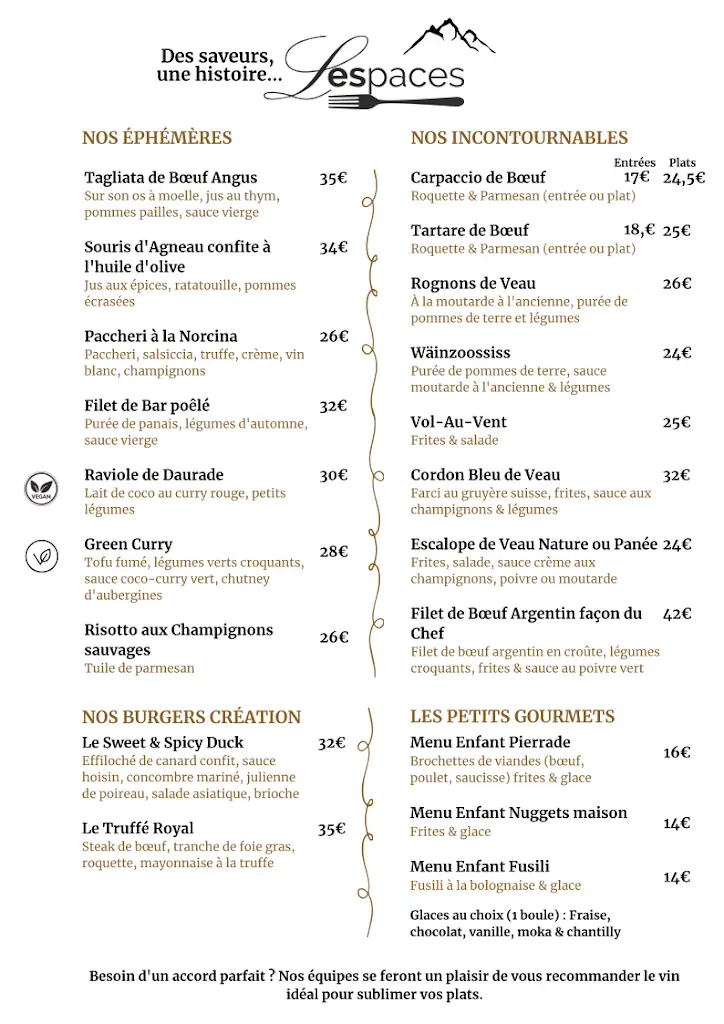 Menu_Restaurant Les Espaces_Weiler-la-Tour_image_2