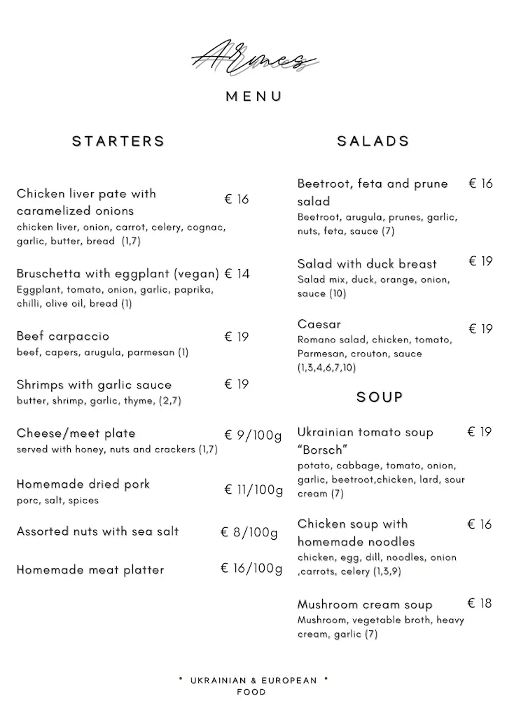 Menu_Ukrainian restaurant by V&V Délice_Nospelt_imagen_1