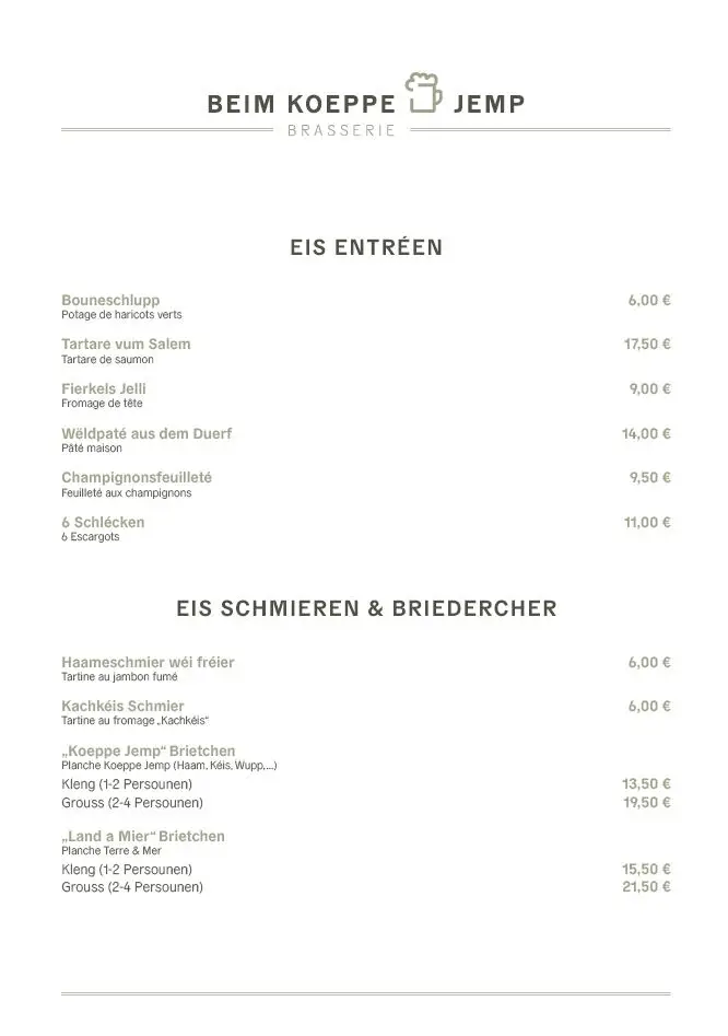Menu_Brasserie Beim Koeppe Jemp_Hosingen_immagine_2