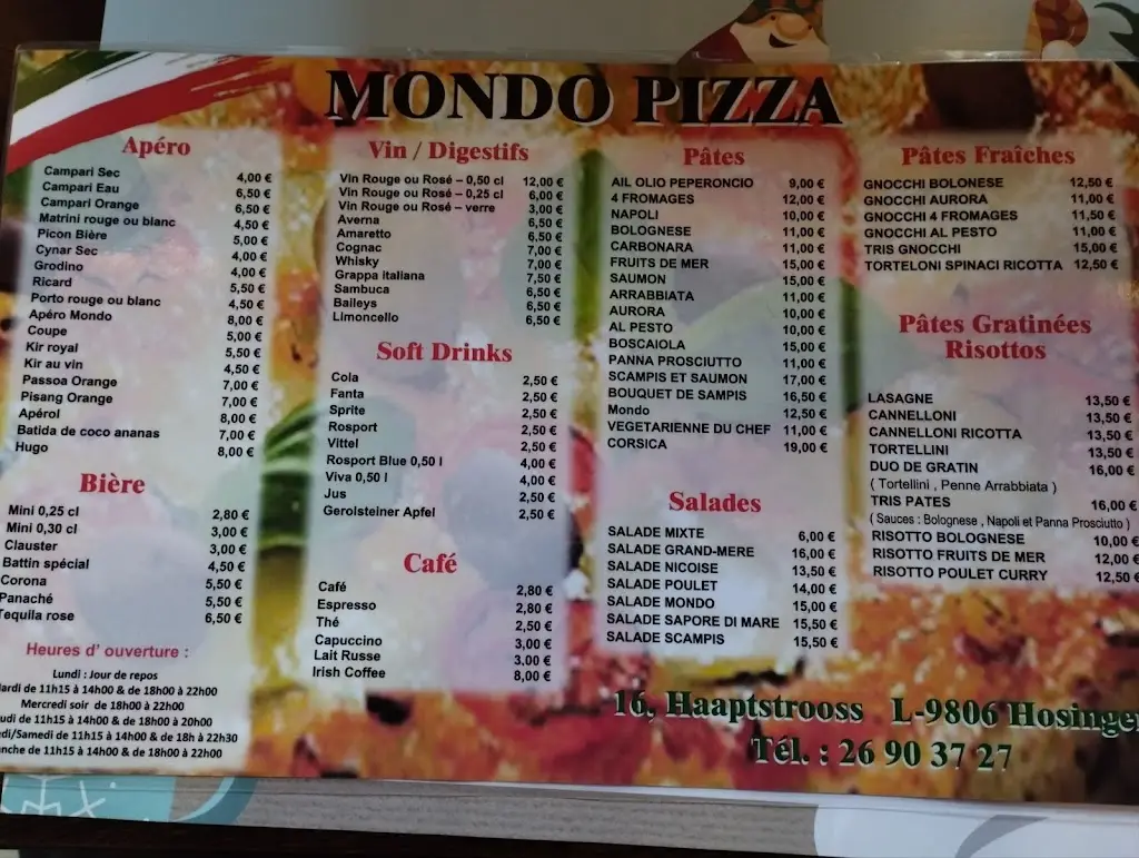Menu_De Mondo Pizza Sàrl_Hosingen_imagen_2