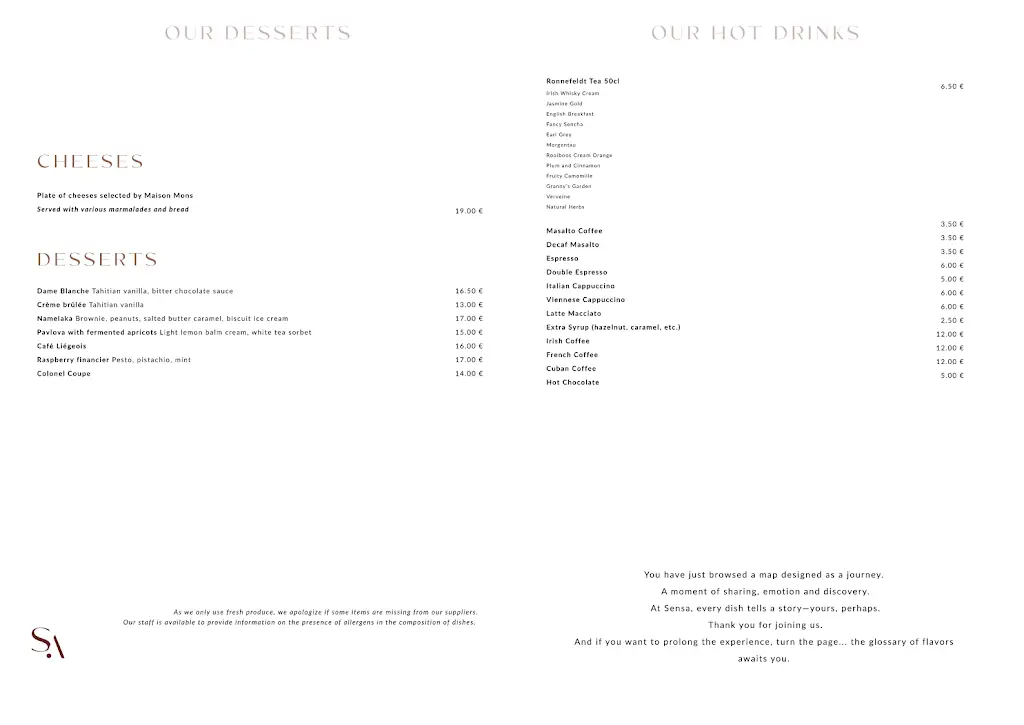Menu_SENSA - Restaurants & Lounge Bar_Weiswampach_image_1