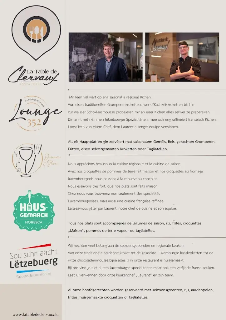 Menu_La Table de Clervaux_Clervaux_imagen_1