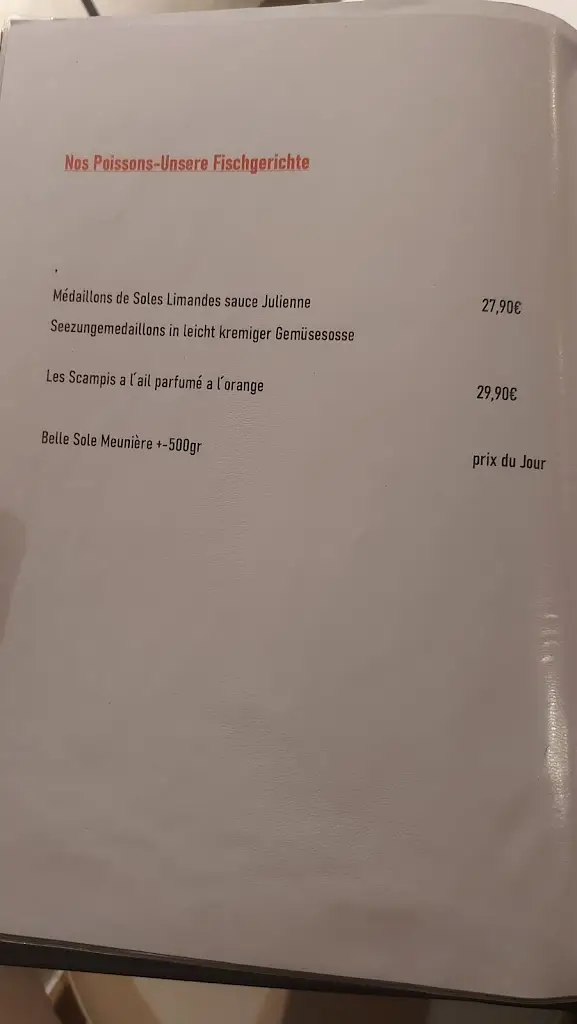 Menu_Restaurant - Café Kentucky_Clervaux_imagen_1