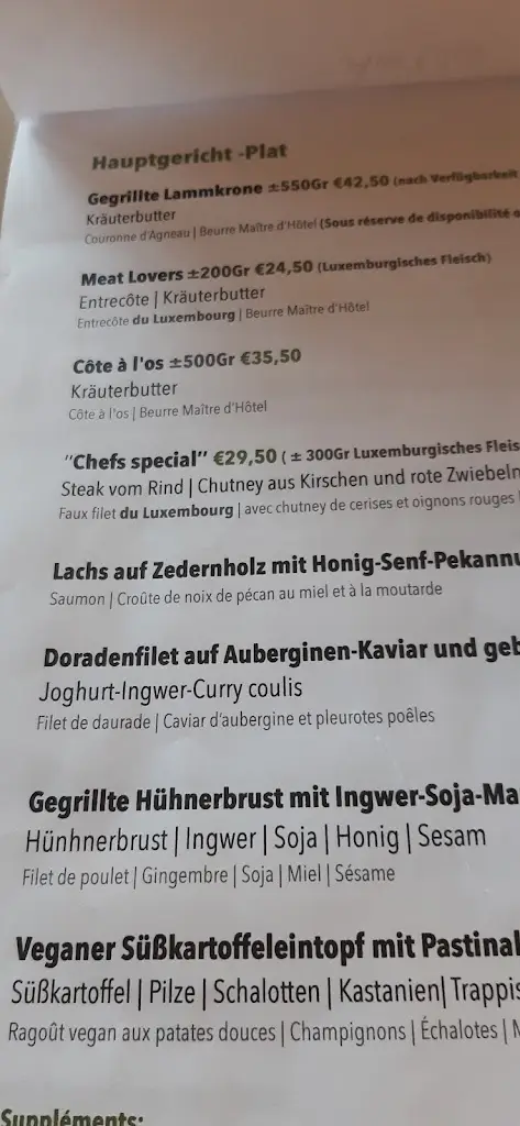 Menu_Restaurant Am'Our_Clervaux_image_2