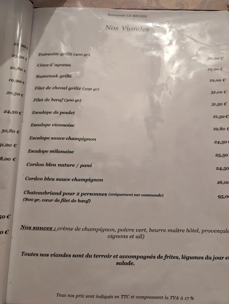 Menu_Restaurant „Le Menhir