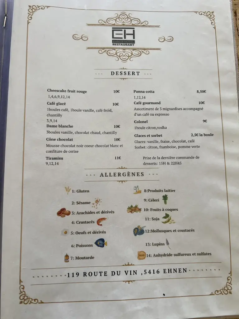 Menü_Restaurant pizzeria Ehnen_Ehnen_Bild_1