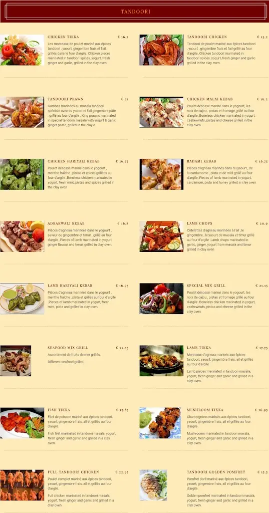 Menu_Restaurant Little India_Noertzange_image_2