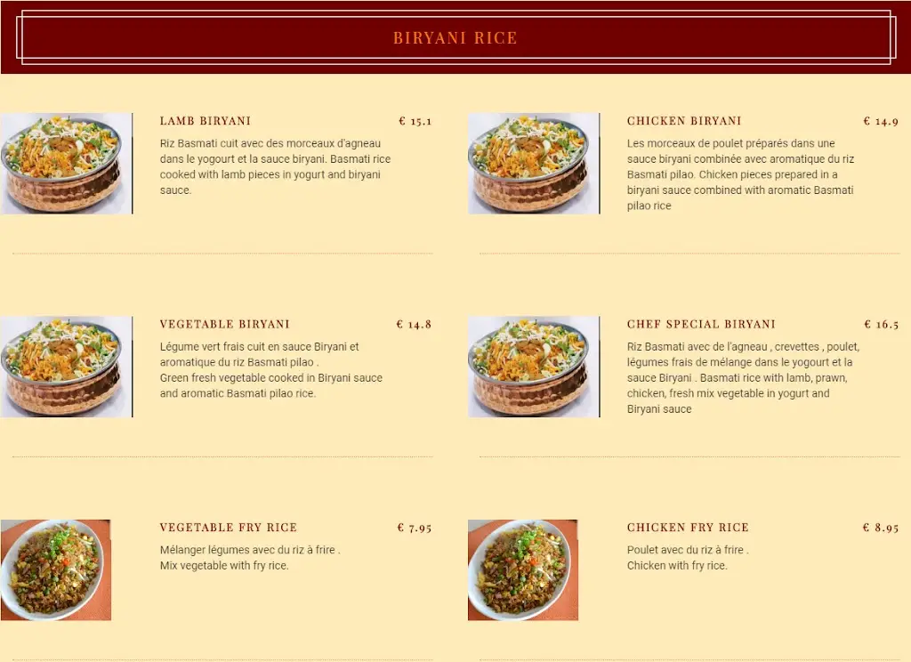 Menu_Restaurant Little India_Noertzange_image_4