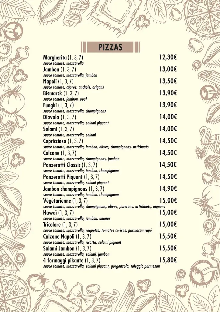 Menu_Trattoria La Perla_Reisdorf_imagen_1