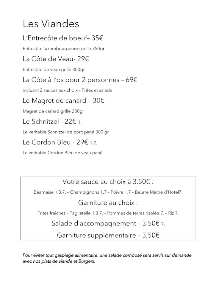 Menu_L'inoui S.a R.l._Noerdange_imagen_2