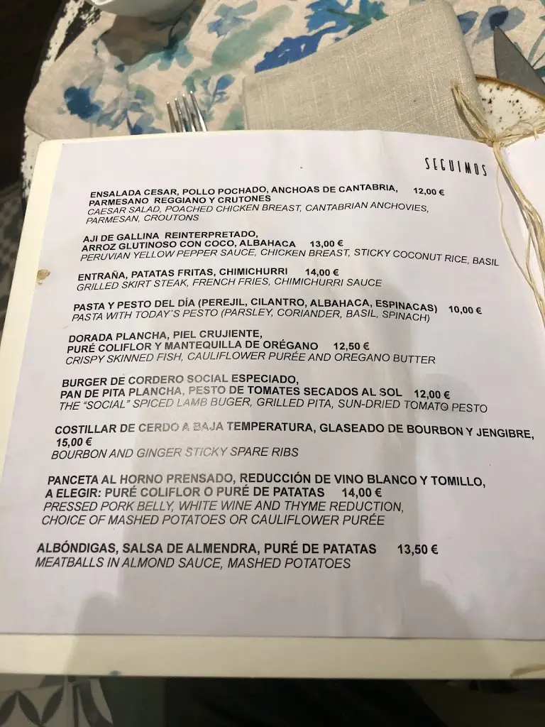Menu_La Galerie_Bigonville_imagen_3