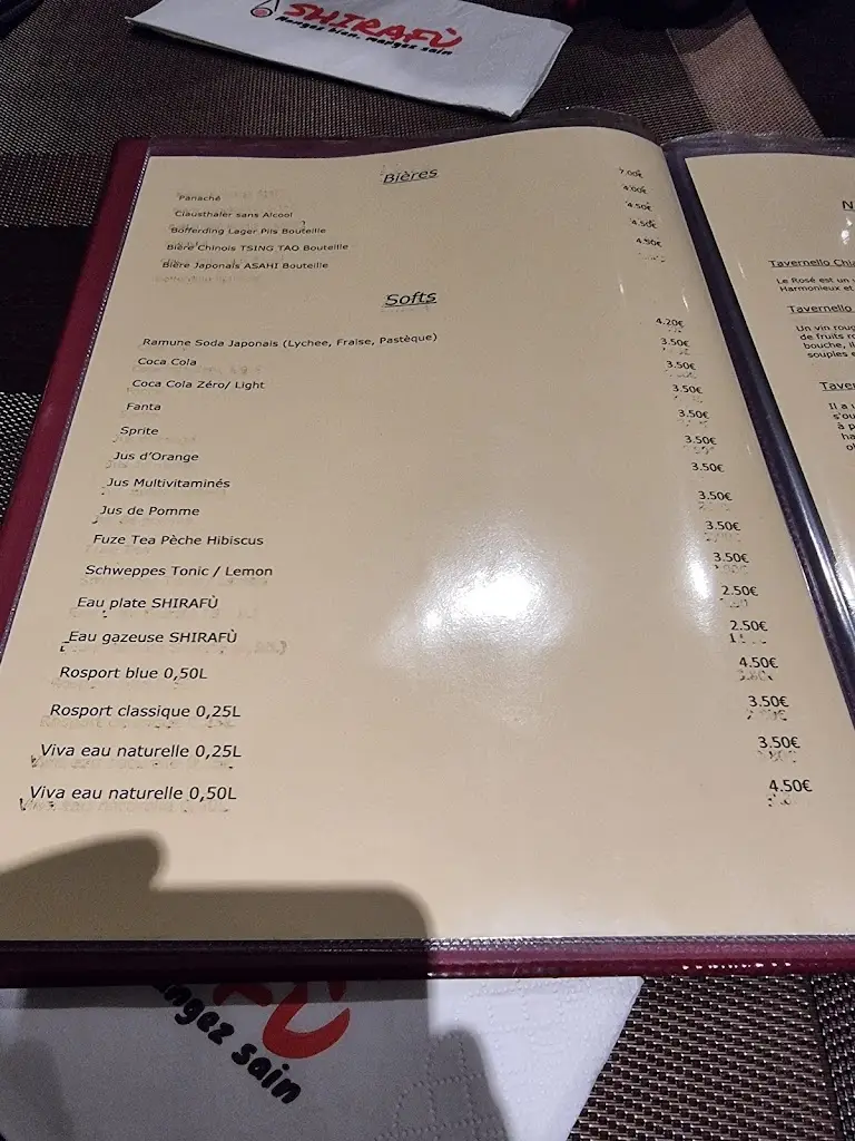 Menu_Restaurant Shirafù Foetz_Foetz_image_4