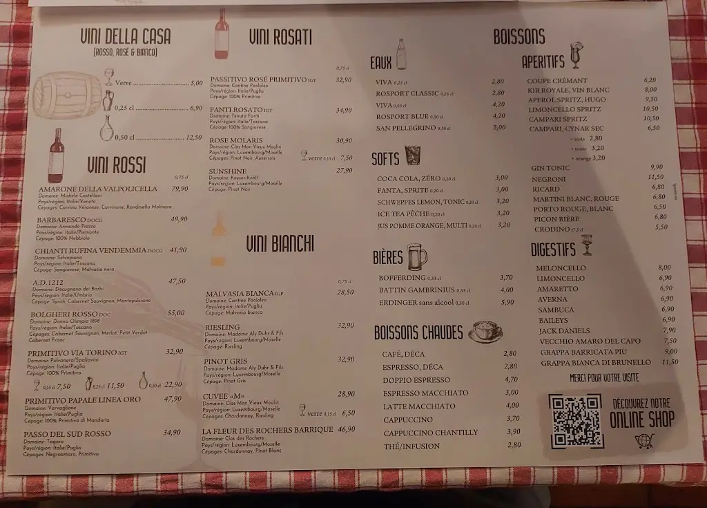 Menu_Ristorante - Pizzeria La Taverna_Grevenmacher_imagen_1