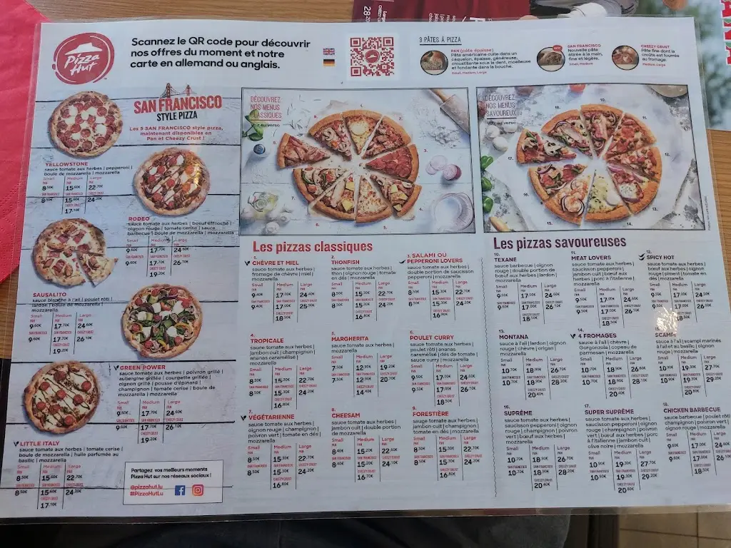 Menu_Pizza Hut Strassen_Fennange_imagen_1