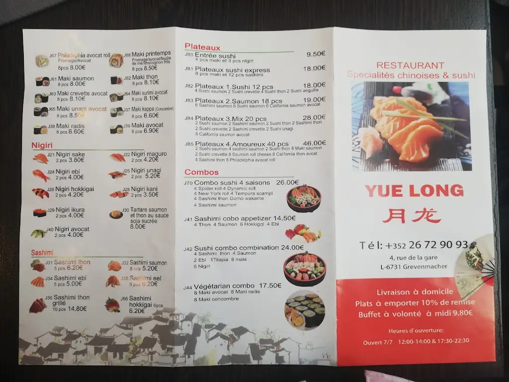 Menu_Restaurant Yue Long, spécialités chinoises et sushi_Grevenmacher_imagen_2