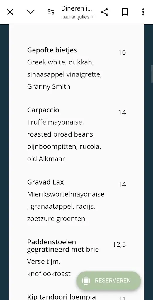 Menu_Brasserie Restaurant Le Bohey_Lieler_imagen_4