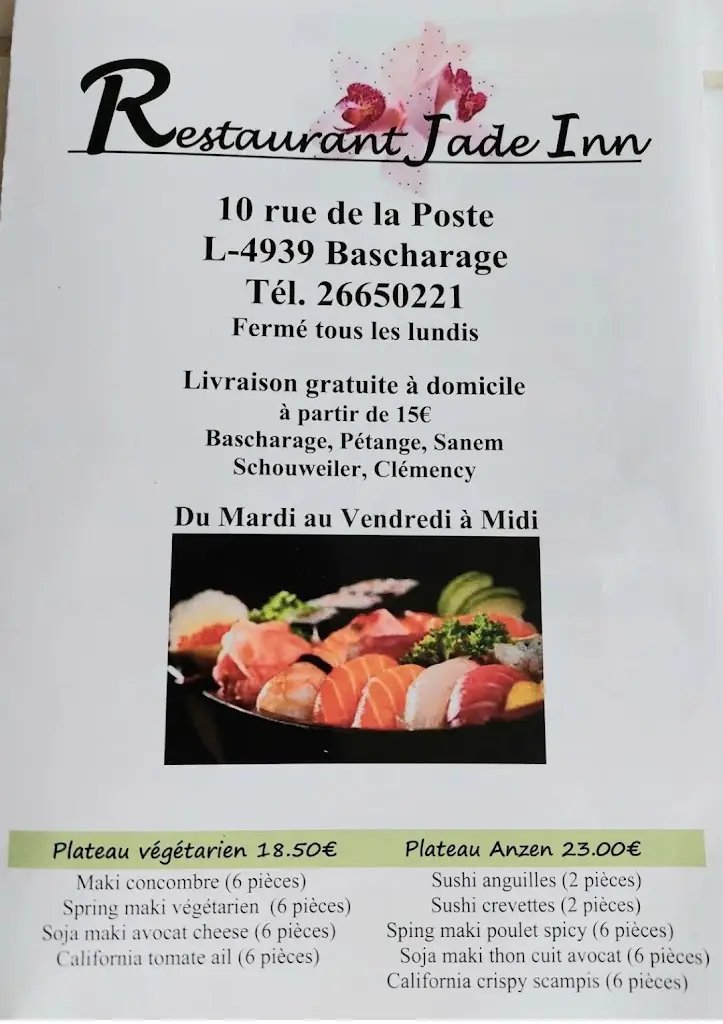 Menu_Restaurant Jade Inn_Bascharage_image_2