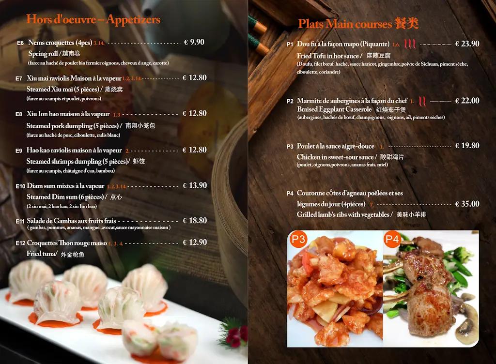 Menu_The Ginseng Sàrl_Bascharage_imagen_1