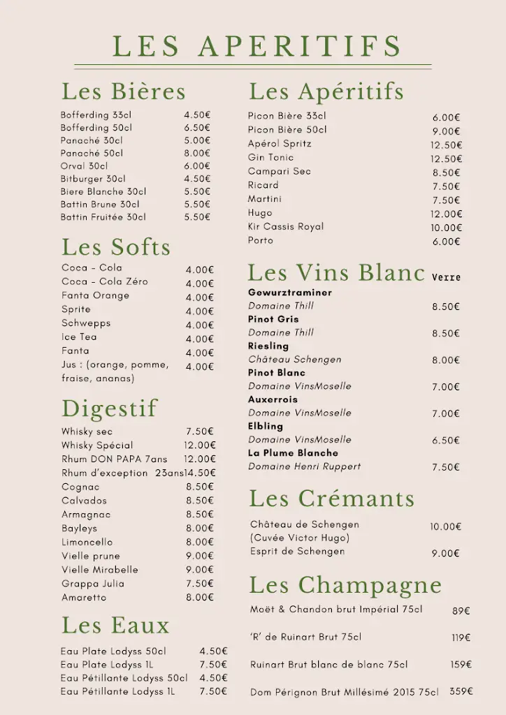Menu_Chateau de Schengen_Schengen_image_2