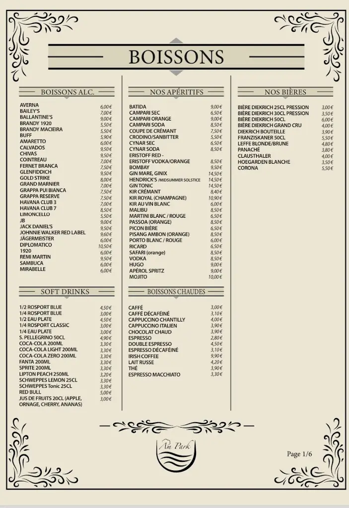 Menu_Restaurant Pizzeria Am Park_Colmar-Berg_imagen_1