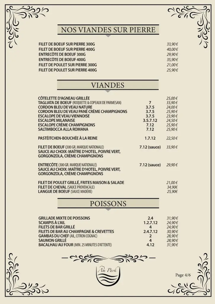 Menu_Restaurant Pizzeria Am Park_Colmar-Berg_imagen_3