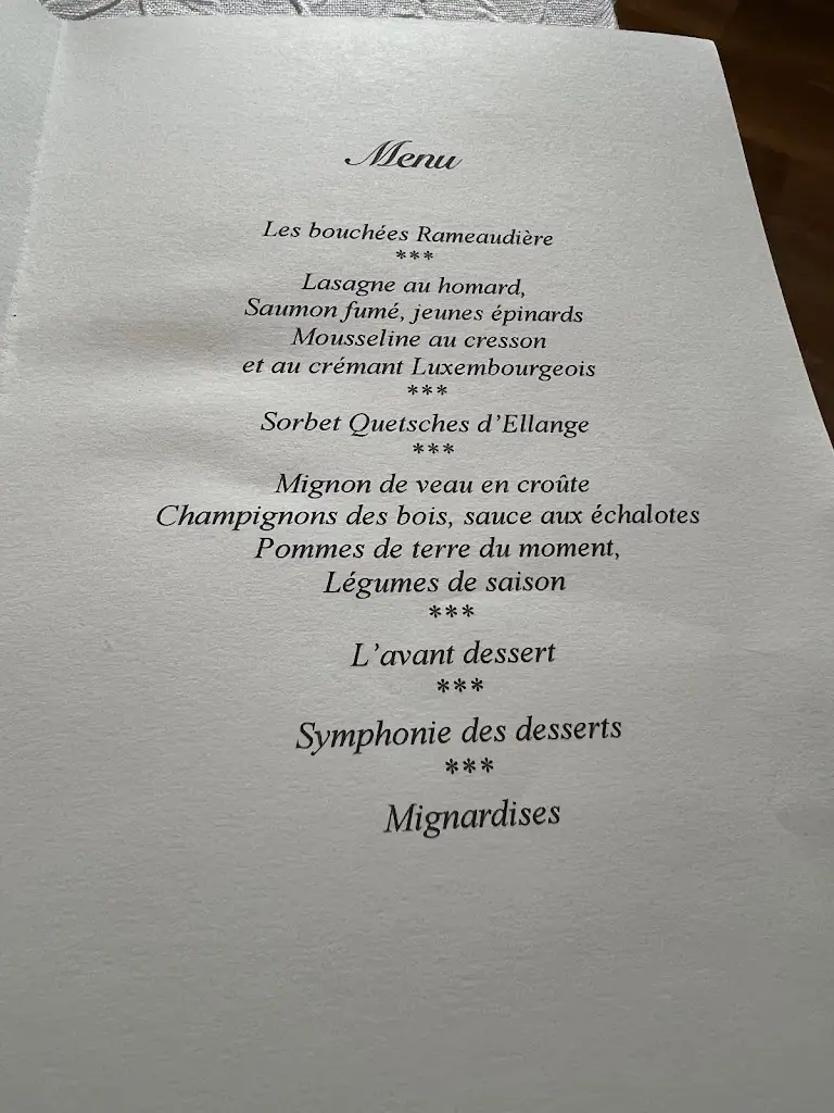 Menu_Restaurant La Rameaudière_Waldbredimus_image_1