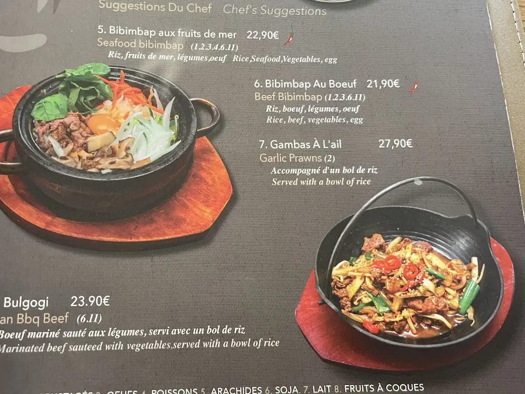 Menu_Kimchi Restaurant_Strassen_imagen_2