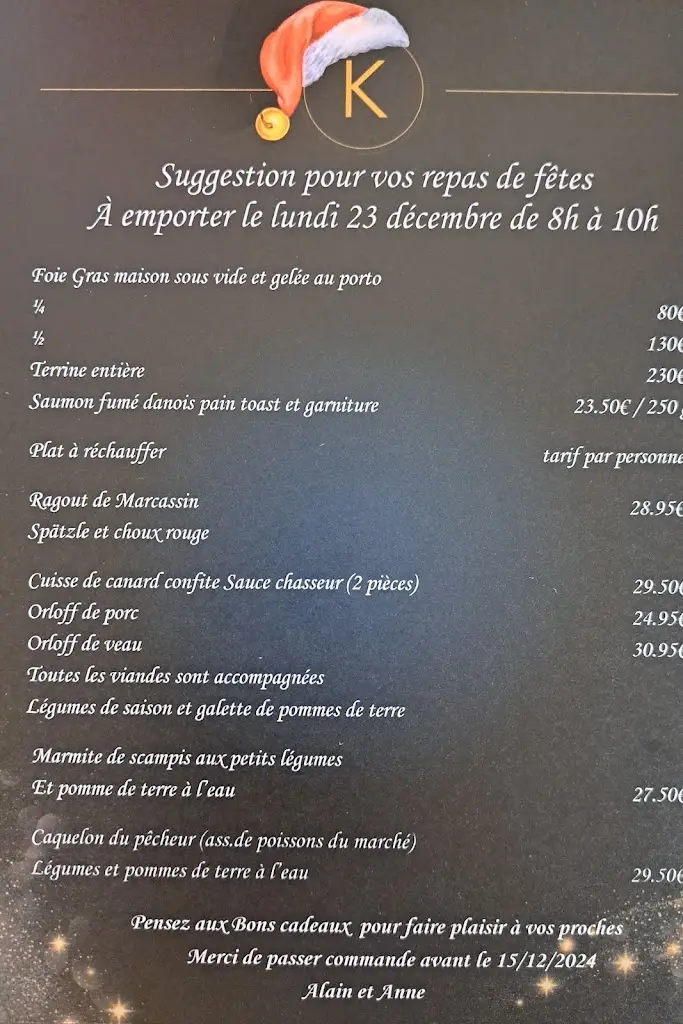 Menu_Restaurant Klein_Frisange_imagen_1