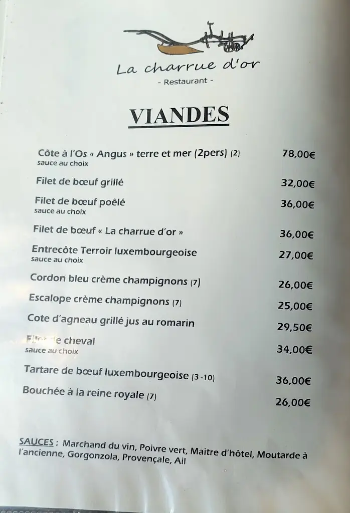 Menu_La charrue d'or_Frisange_imagen_1