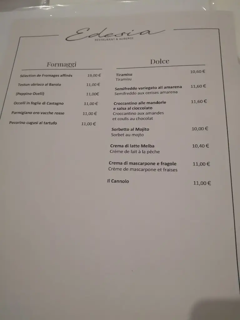 Menu_Restaurant & Auberge Edesia_Frisange_image_1