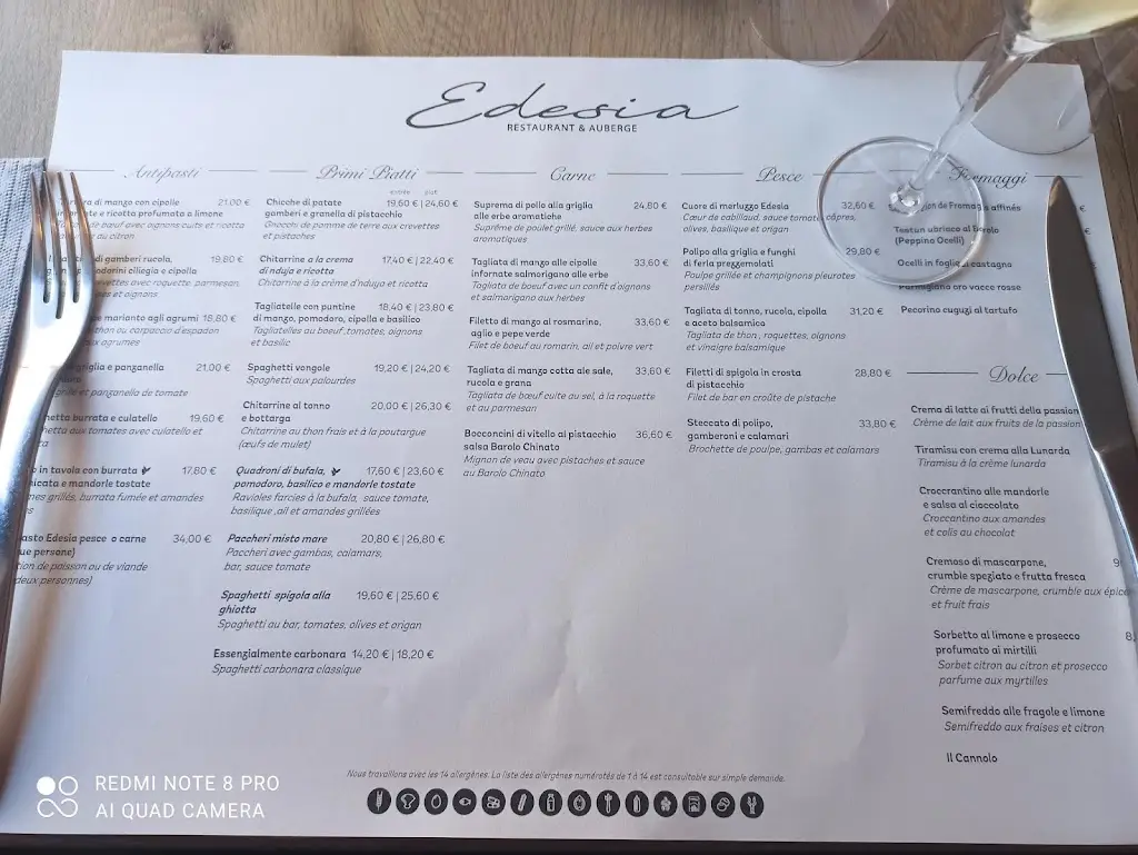 Menu_Restaurant & Auberge Edesia_Frisange_image_2